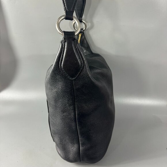 Michael Michael Kors Black Leather Bucket Shoulder Bag - Picture 8 of 15